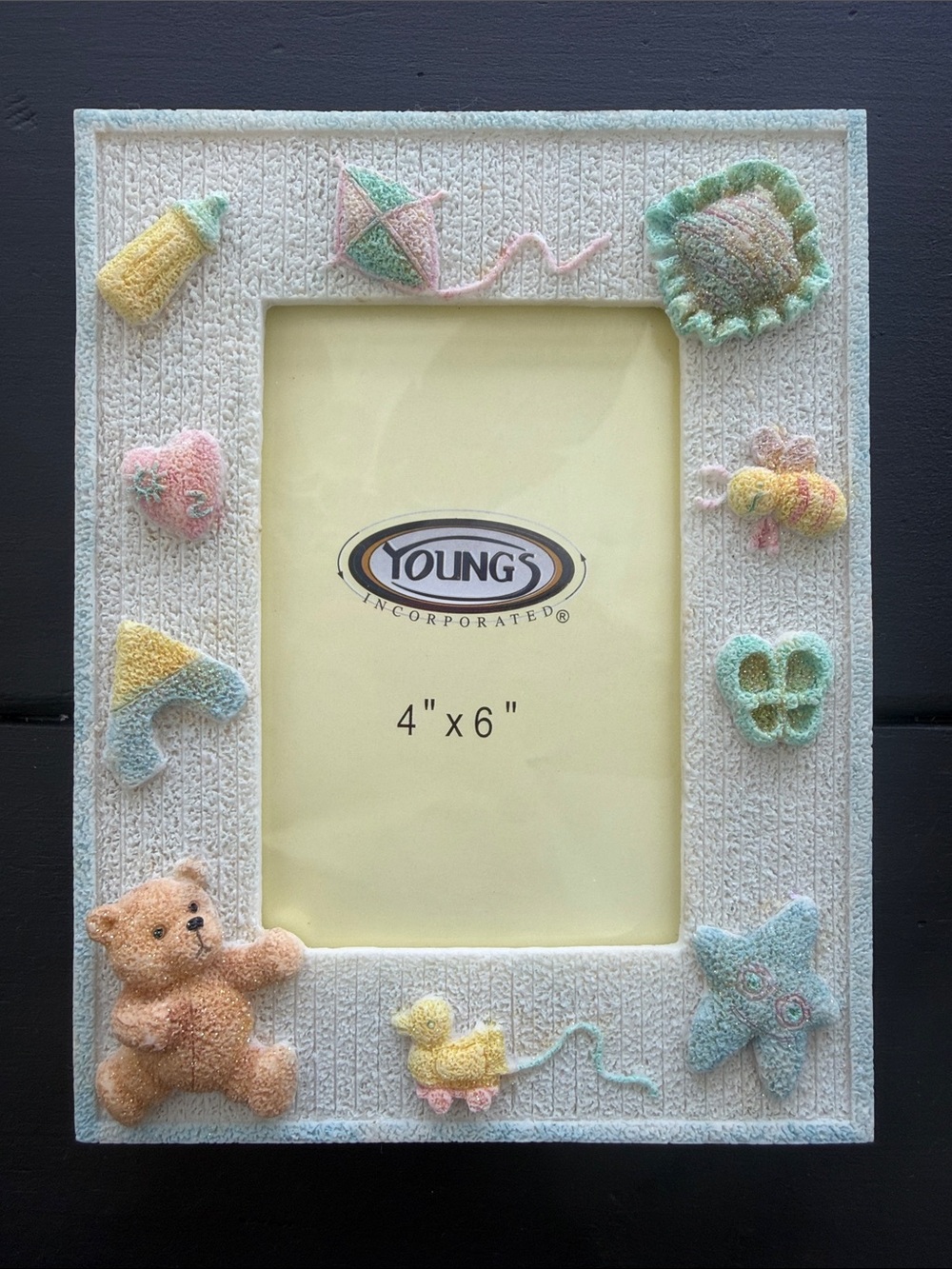 Youngs Pastel Baby Toy Frame - Blue/Pastel 4x6 Picture Frame
